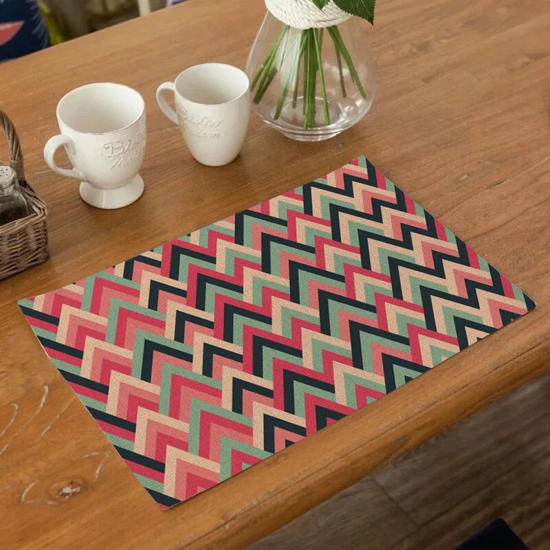 Столовые приборы модные стильные тканевые коврики для стола хлопковые льняные