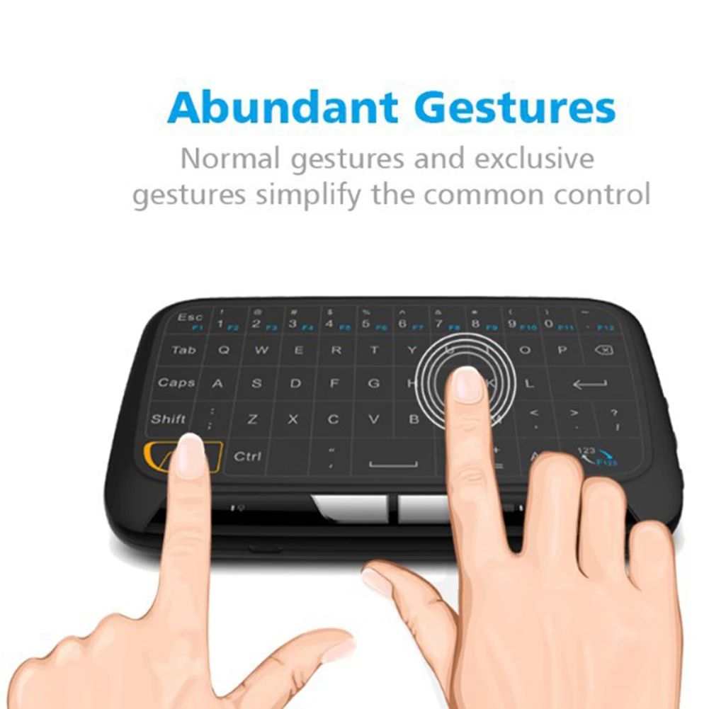 H18 2 4 ГГц мини беспроводная сенсорная клавиатура Air Mouse для ПК ноутбука Smart Android T V |