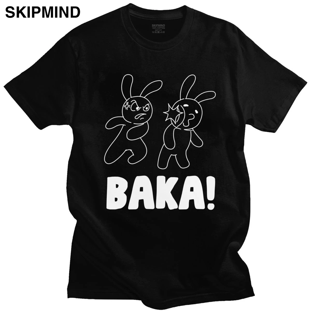 Обувь для косплея Аниме бака кролика Футболка мужская Изделие из хлопка с