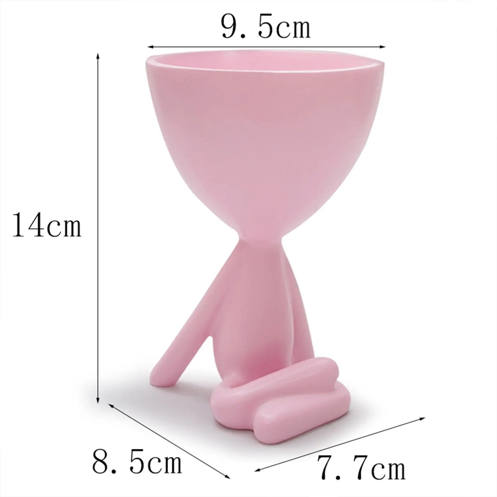 Цветочный горшок абстрактной формы человека пустой контейнер для растений в