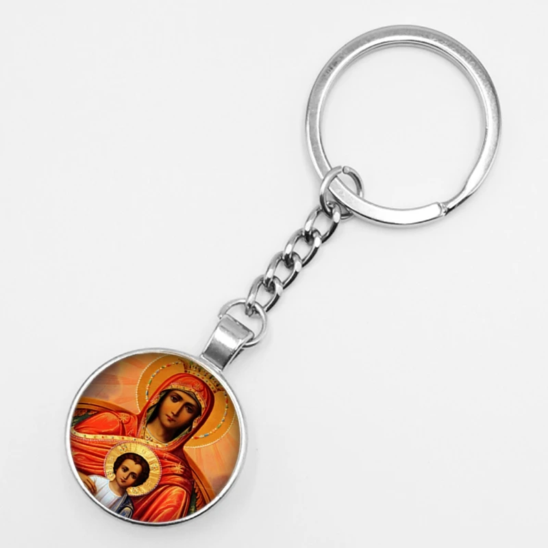 2019 Горячая продажа Девы Марии бижутерия со стеклянными кабошонами мужской