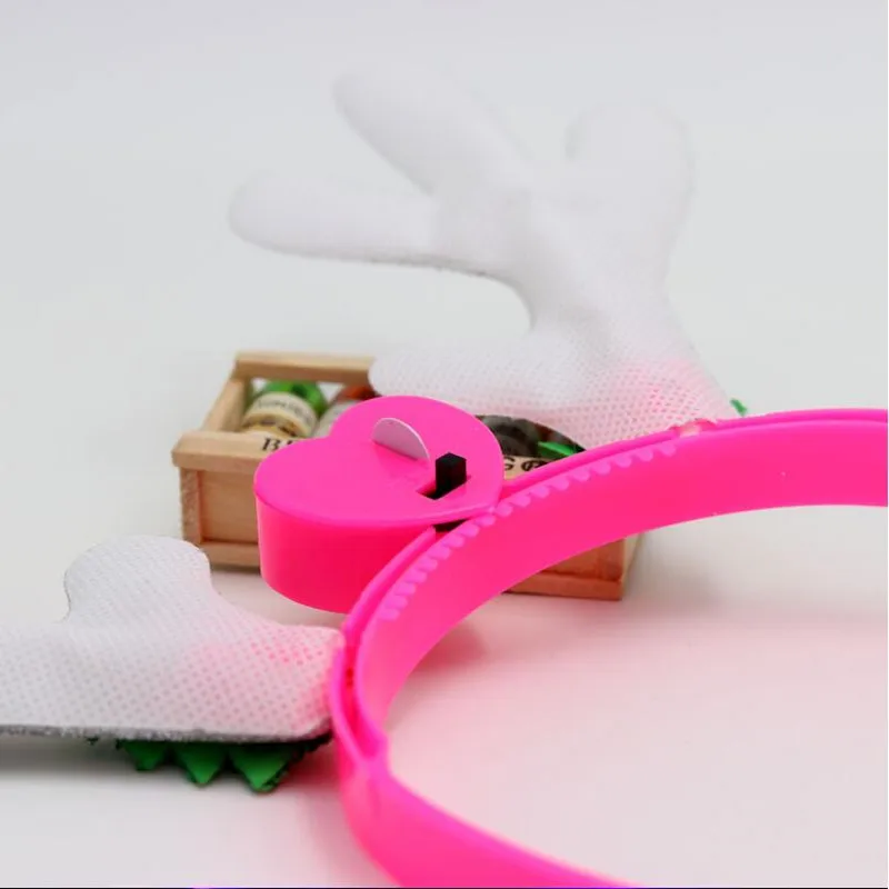 

Women Girls Flashing Reindeer Antlers Head Hoop Christmas LED Light Up Headband Xmas Party Decor New Year