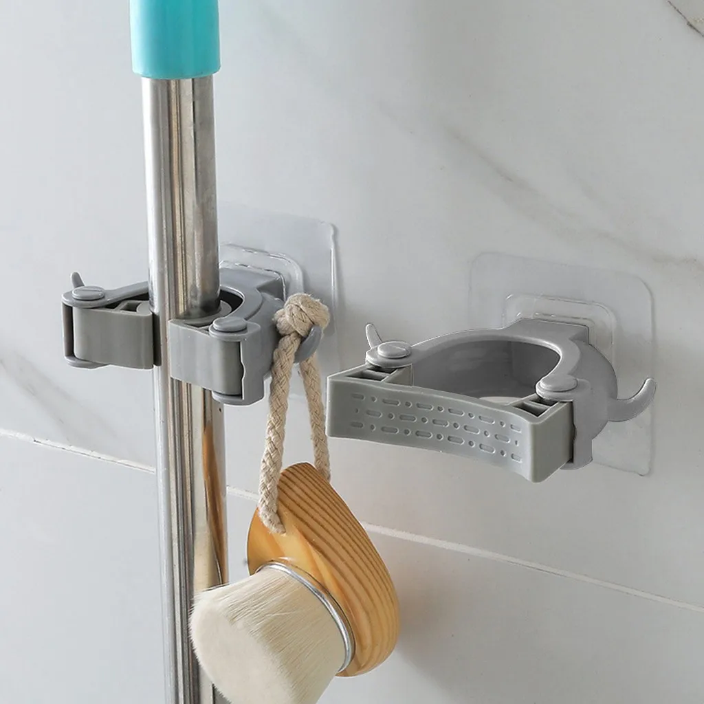 1 шт. ПВХ настенная Швабра крепкая домашняя ванная комната крючки ДЕРЖАТЕЛЬ ЩЕТКА