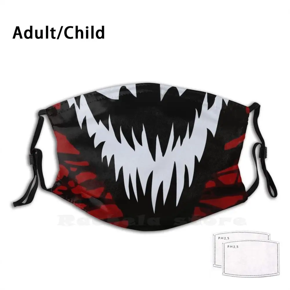 

Моющаяся маска для рта от пыли, с принтом улыбки