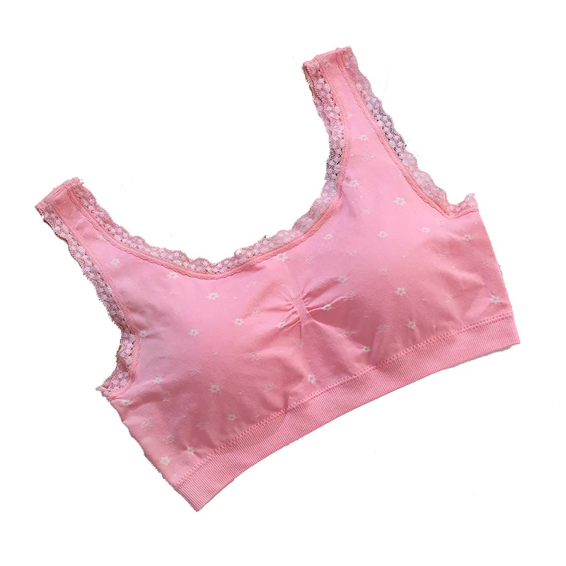 

Growing one-size-fits-all girly underwear, comfortable, breathable, seamless bottoming tube top, student detachable chest pad