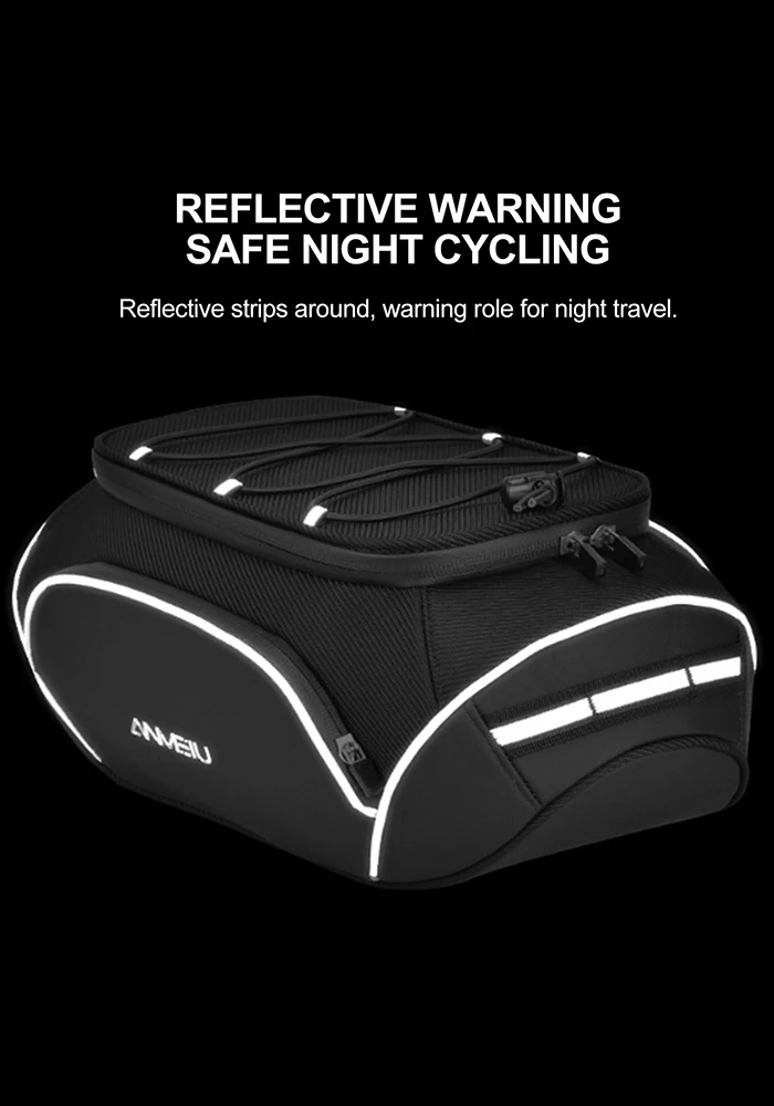 

Carry Bag Mountain Bike Rear Shelf Bag Bike Rack Bag Cycling Bag Bicycle Bag Long Short Distance Bag 11L