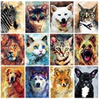 Алмазная 5D картина с собакой EverShine, полноразмерная вышивка с квадратными стразами, с изображением кошки стразы, мозаика сделай сам с Львом, хобби ручной работы