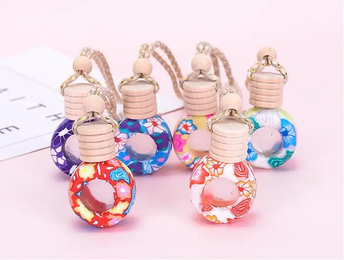 

6ml Beautiful Half Pack Polymer Car Perfume Oil Empty Bottle 100PCS//LOT
