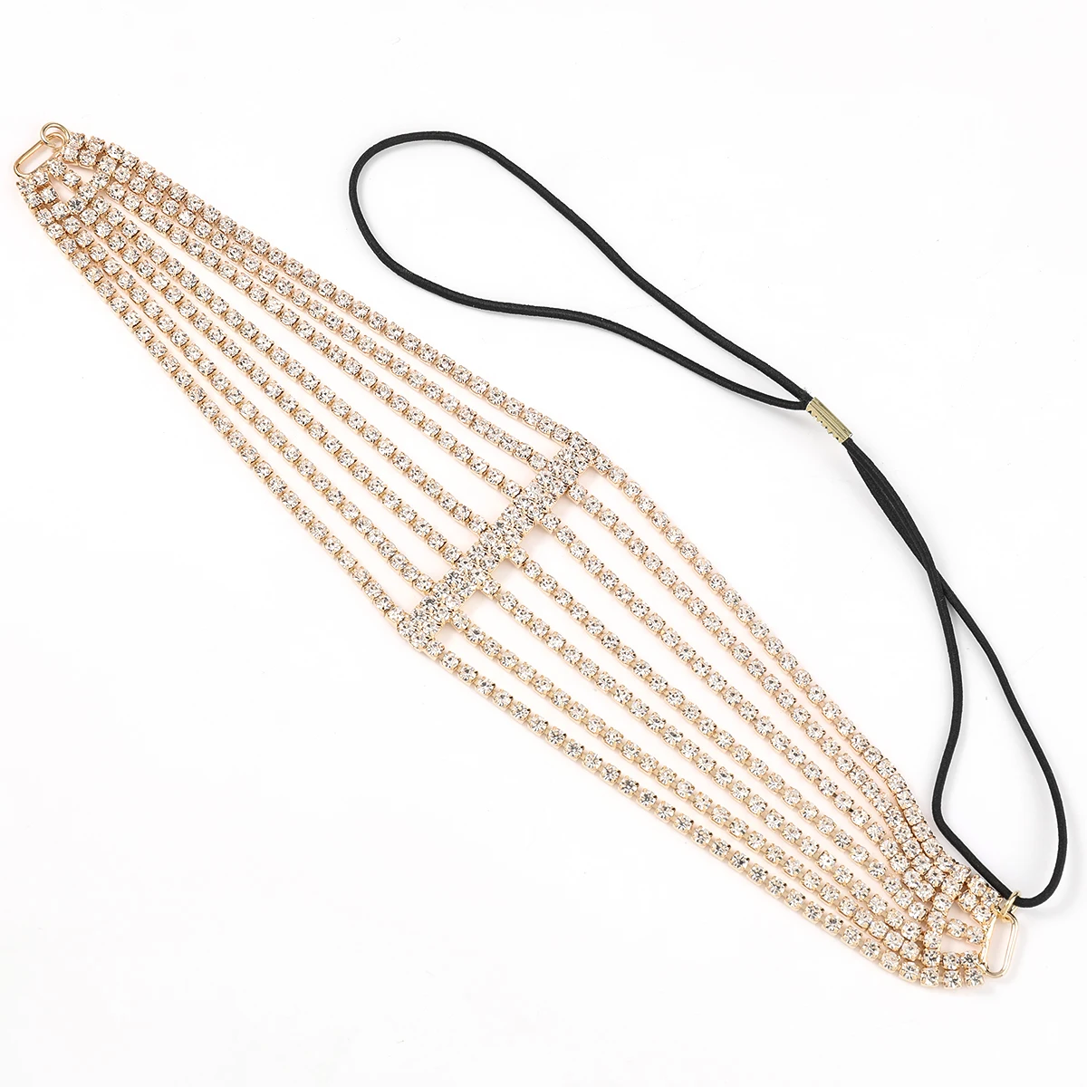 

Spring New Fashion Trends Women's Glittering Rhinestones Daily Headband Statement Temperament Hair Accessories