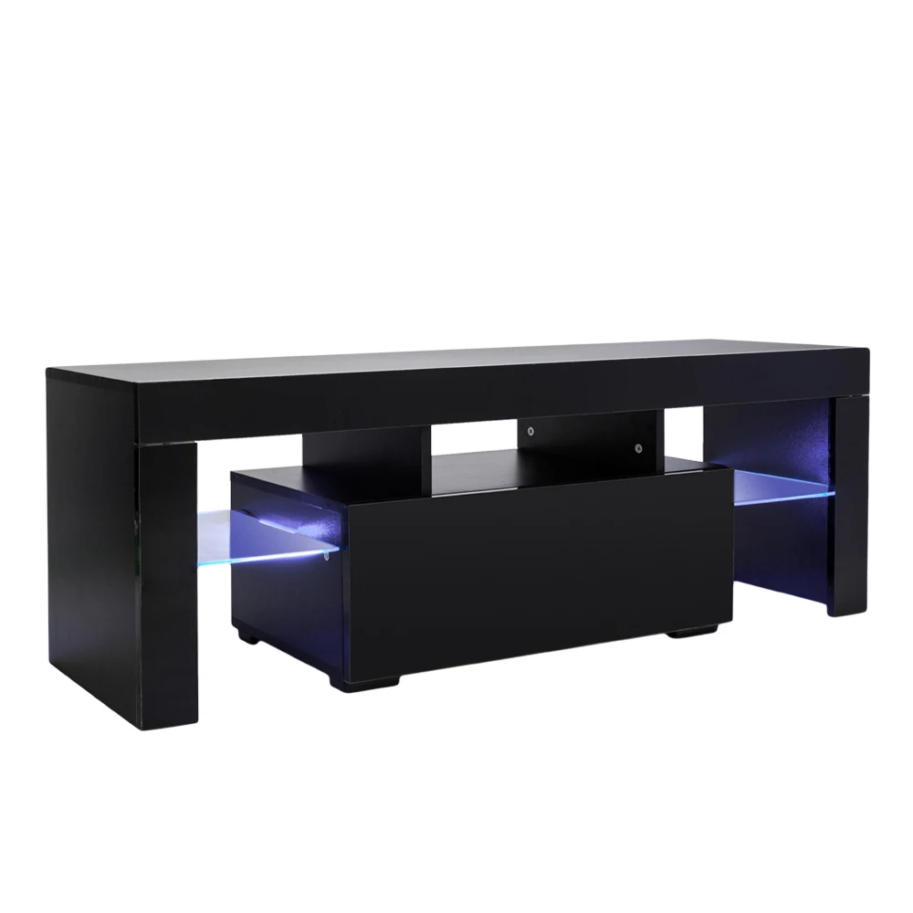 

Two Colors 130 x 35 x 45cm Elegant Household Decoration LED TV Cabinet Side Table with Single Drawer