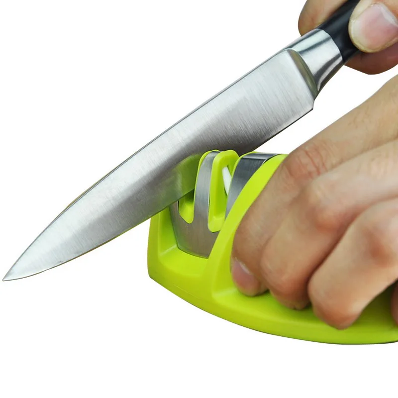 B green 10x5.5cm Трехступенчатый керамический, твердосплавный Карманный алмазный инструмент для повседневного использования, профессиональный точильный камень - Цвет: B green 10x5.5cm