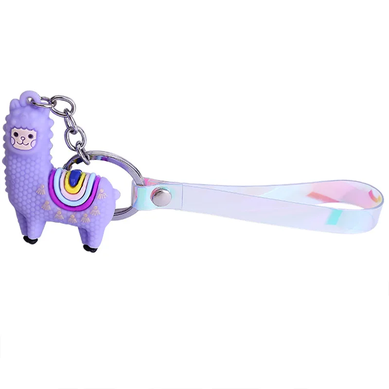 Модный трехмерный милый брелок альпака кукла необычная мультяшная Маленькая