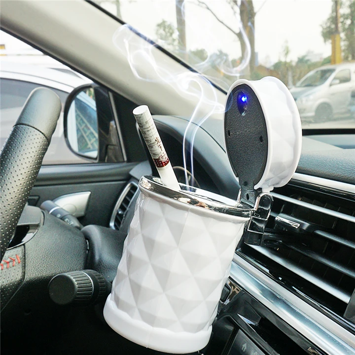 Портативный автомобильный бездымный поднос для табака крутой Алмазный лица