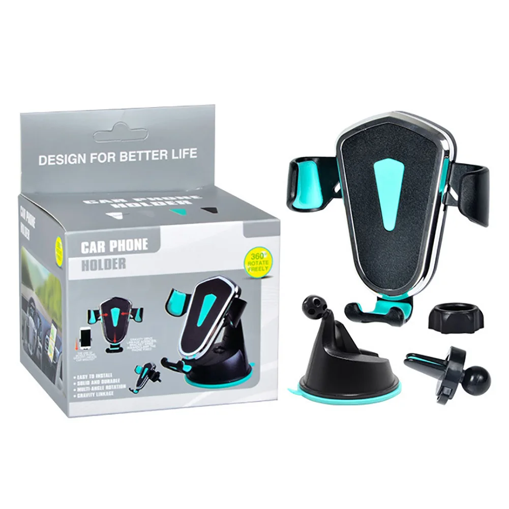 

New Gravity Car Holder For Phone Air Vent Clip Mount Mobile Cell Stand Smartphone GPS Support For iPhone 11 XS X XR 7 Xiaomi
