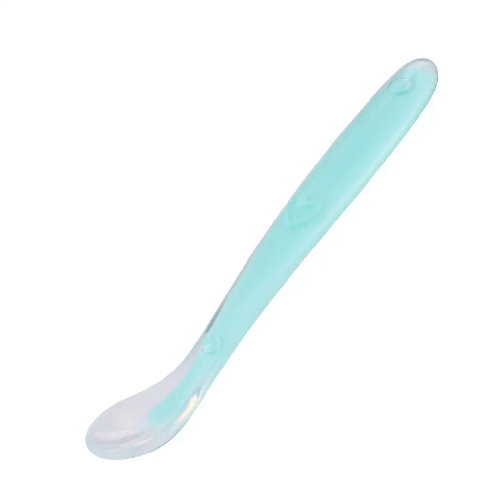 

Baby spoons feeding dishes tableware for children cutlery colher spoon silicone tools-for-patchwork lot soup ladle