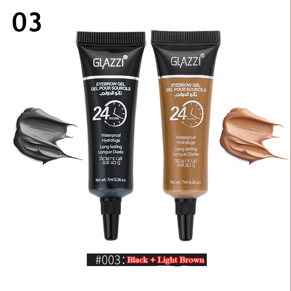Set 3 3 Color Eyebrow Eyelash Tint Cream Long Lasting Eye Makeup Dye Eyebrow Mascara Enhancer Tattoo Pen Waterproof Super Durable Set - Цвет: Set 3