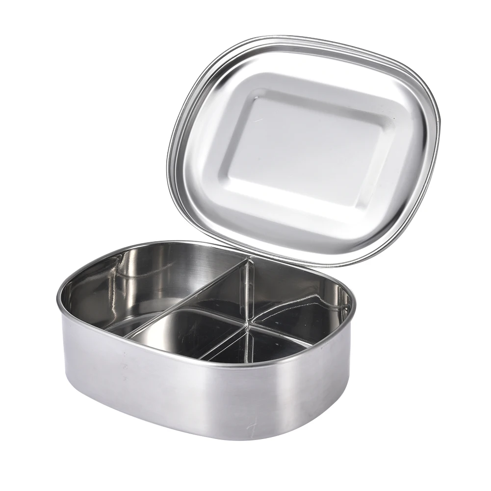 1/2/3 сетки Нержавеющая сталь бэнто Ланч боксы контейнеры для детей школьная