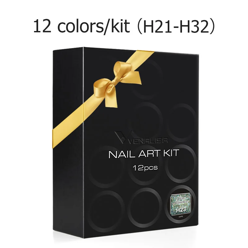 Голографический Гель-лак Venalisa Радужный для ногтей отмачиваемый УФ светодиодный