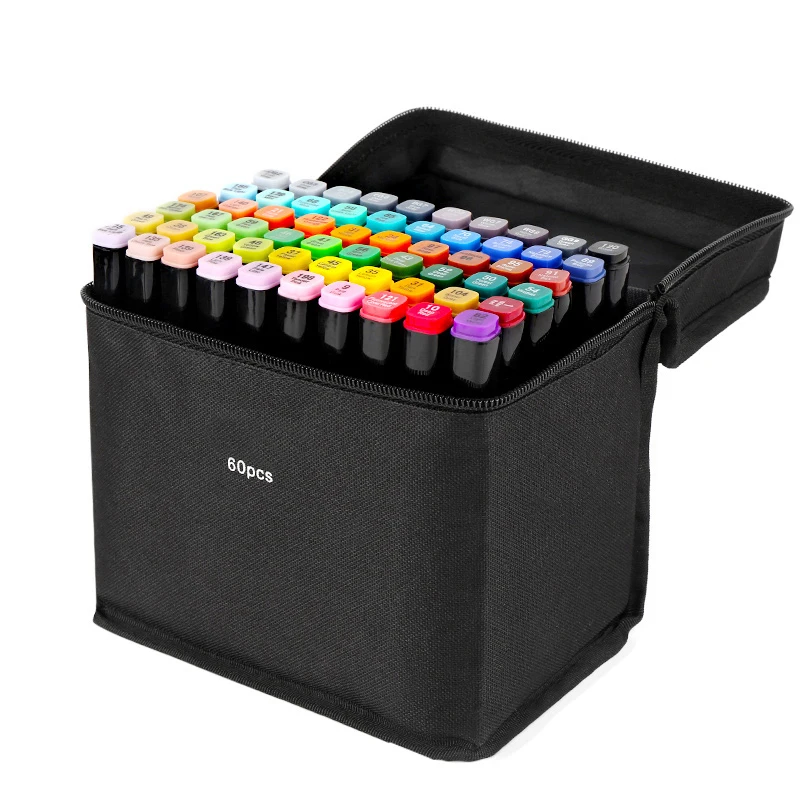 Фломастер аниме студент дизайн маркера для новичков белый стержень с двумя