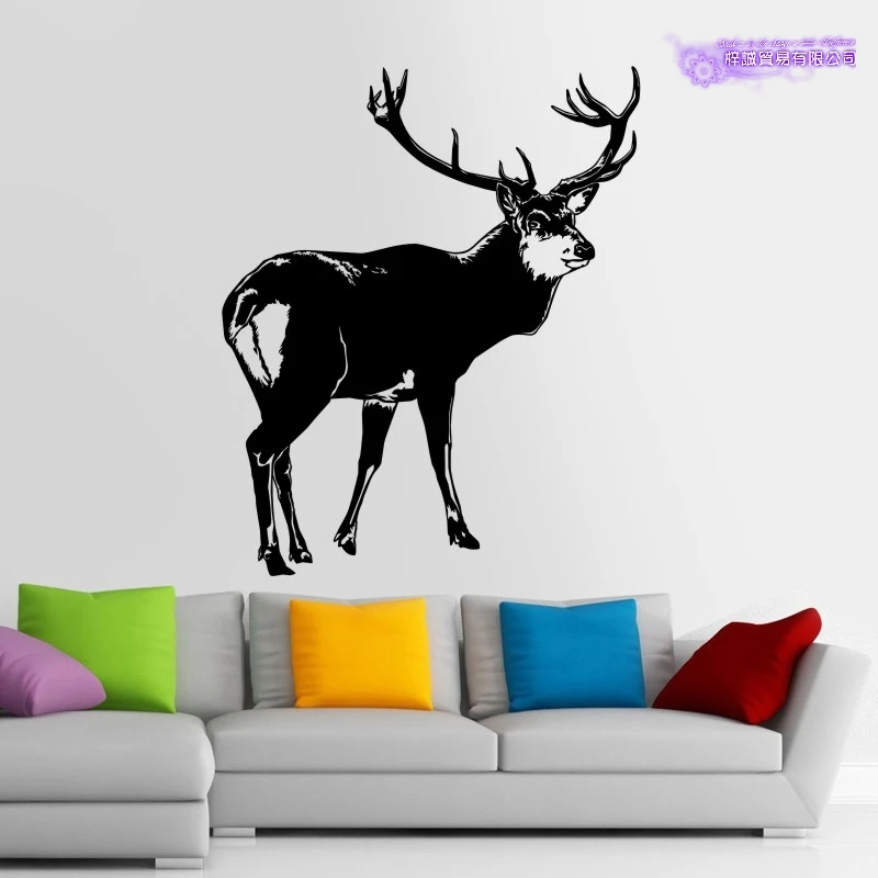 Стикер оленя Бак наклейка автомобиля плакаты с оленем Наклейки на стены Pegatina Quadro