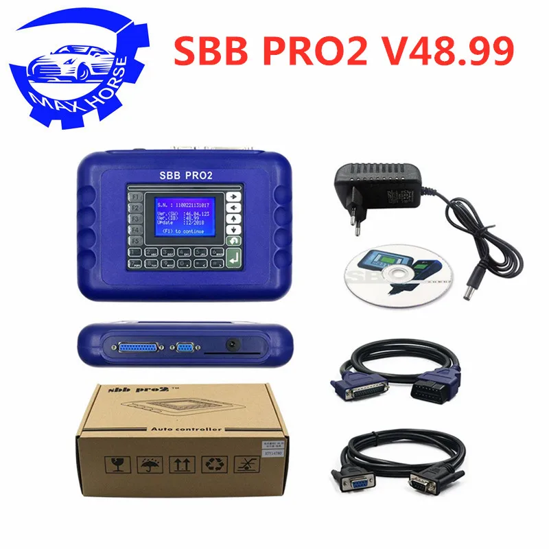 Super SBB PRO2 Key Programmer V48.99 поддерживает новые автомобили до 2017 обновление V48.88 v46 02 No Tokens