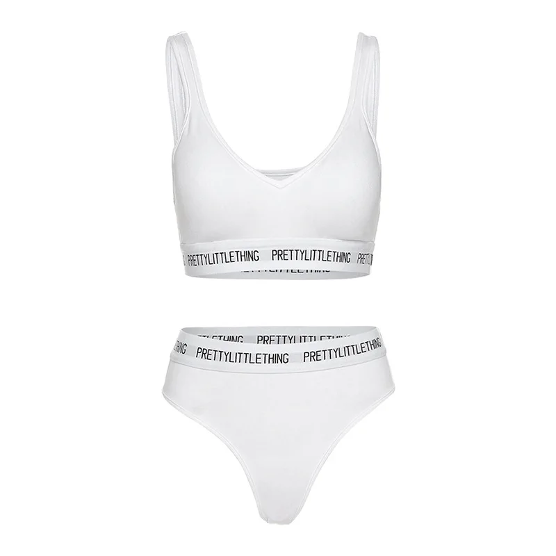 

Spring and Summer New Women's Clothing Fashion Suspenders Vest Letter Printed Shorts Two-Piece Sexy Streetwear Halter Top