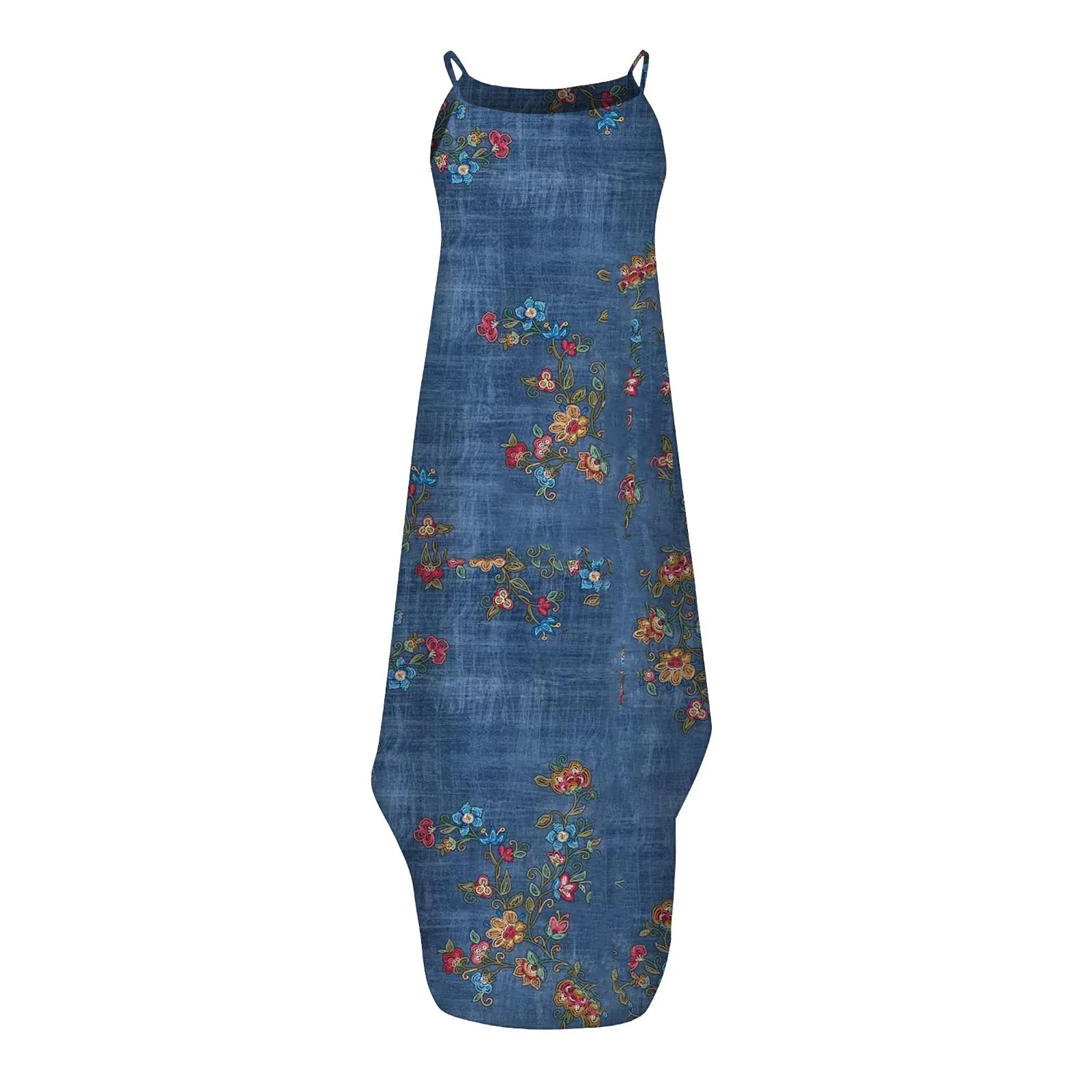 

Elegant Print Sundress Women Irregular Dress Holiday Beach Party Long Dress VONDA 2021 Casual Robe Plus Size Vestido De Mujer