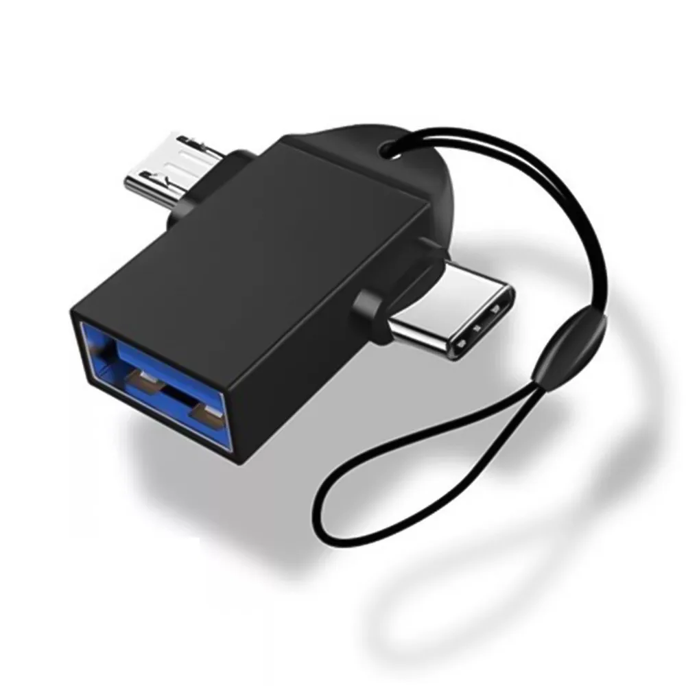 Адаптер OTG Type C 2 в 1 конвертер Micro USB 3 0 для флэш-накопителя мыши разъем Android
