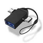Адаптер OTG Type C 2 в 1 конвертер OTG Micro USB C 3,0 для флэш-накопителя мыши разъем для Android смартфона USB разъем