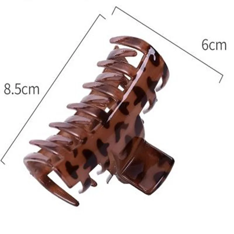 

Wholesale Korean Fashion Large Hairpin Ladies Bath Hair Catch Hair Accessories Leopard Print Hair Clips Large Grab Clip