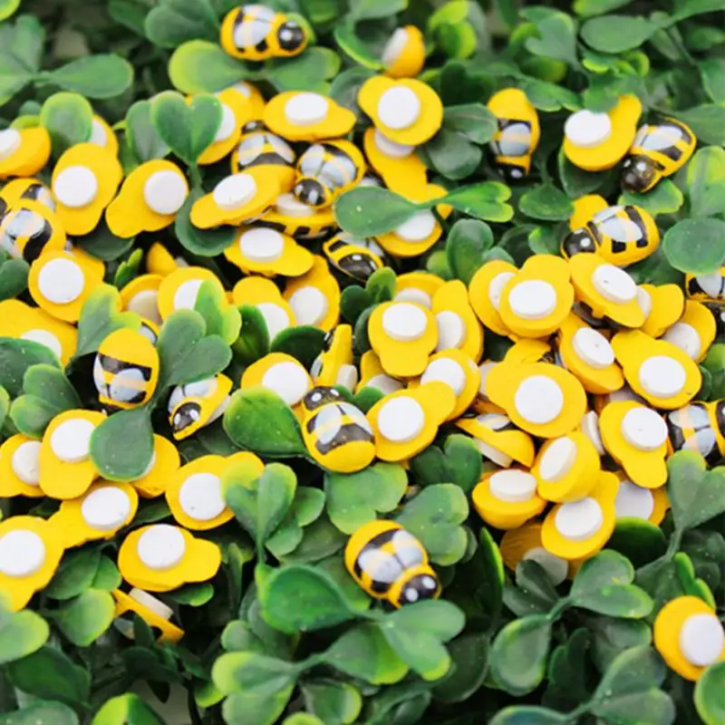 100 шт./пакет Ручной мини деревянная Божья коровка губка самоклеящиеся наклейки