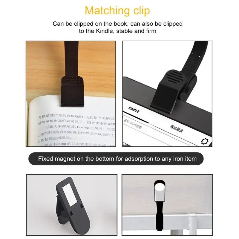

1Pc Led Book Light Mini Clip-On Flexible Bright LED Light Book Book For Travel Bedroom Lamp Reading Reader Lamp P3J0