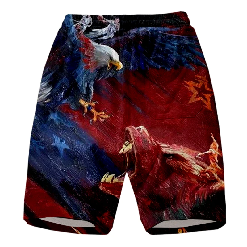Новые стильные мужские шорты с флуоресцентным рисунком 3D | Мужская одежда