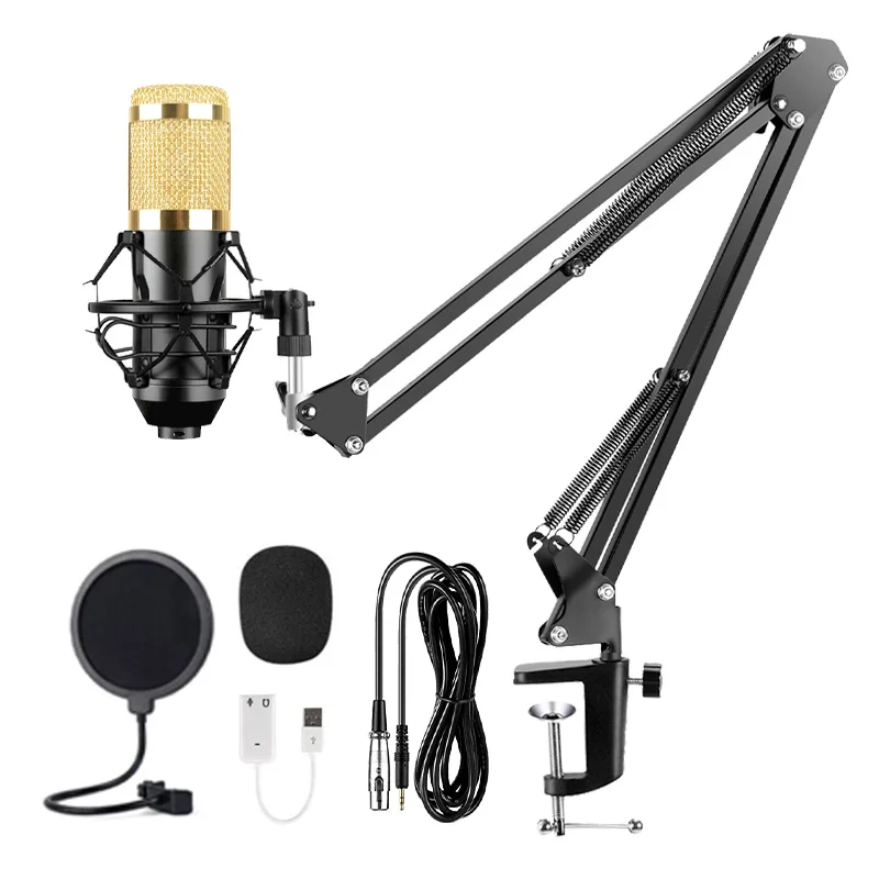 

BM800 Condenser Microphone Professional Studio Recording Microphone for Stream Podcasting YouTube Gaming Karaoke PC Microphone