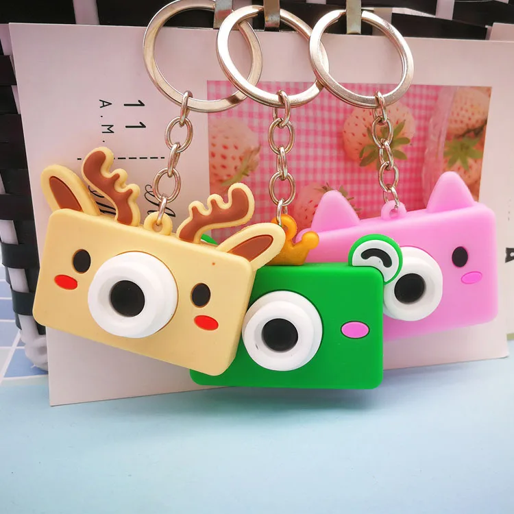 

Drop glue cartoon camera key chain pendant practical gift gift gift lovely woman bag accessories lovely lady's favorite gift