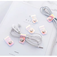 transparent laser travel accessories cable winder earphone protector usb phone holder organizer buckle accessory packe organizer