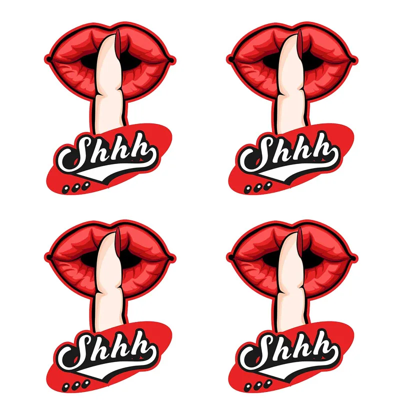 

Shhh Silent Refrigerator Car Stickers PVC Laptop Fine Waterproof Decals Suitable for GTR EVO SX JDM JEEP Van Bike Offroad RV A4