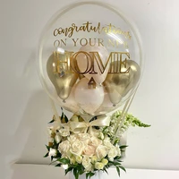 gift congratulation new home happy birthday pack balloon topper bridesmaid wed decor custom print package parti wedding box bag