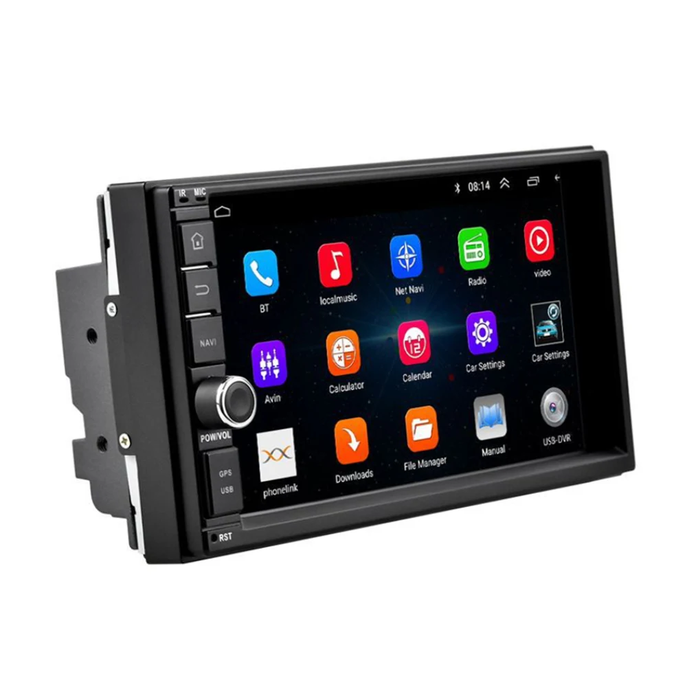 Автомагнитола MP5 2 Din Bluetooth HD 7-дюймовый сенсорный экран стерео 12 В FM мощность ISO Aux