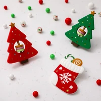 christmas tree silicone teether christmas gift bpa free baby teether animal diy pacifier chain necklace accessories baby toys