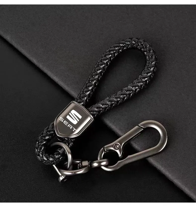 

Car hand woven rope key ring For hyundai skoda mazda volvo ds nissan chevrolet alfa romeo New type key ring Zinc Alloy Key ring
