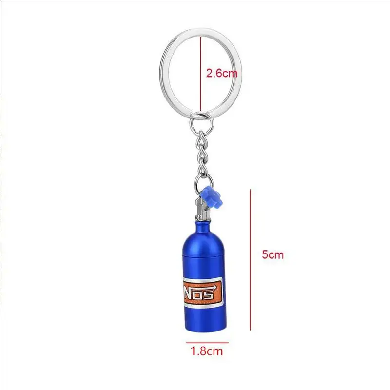 Автомобильный брелок для ключей от автомобиля Nos азота цепочка с цилиндром