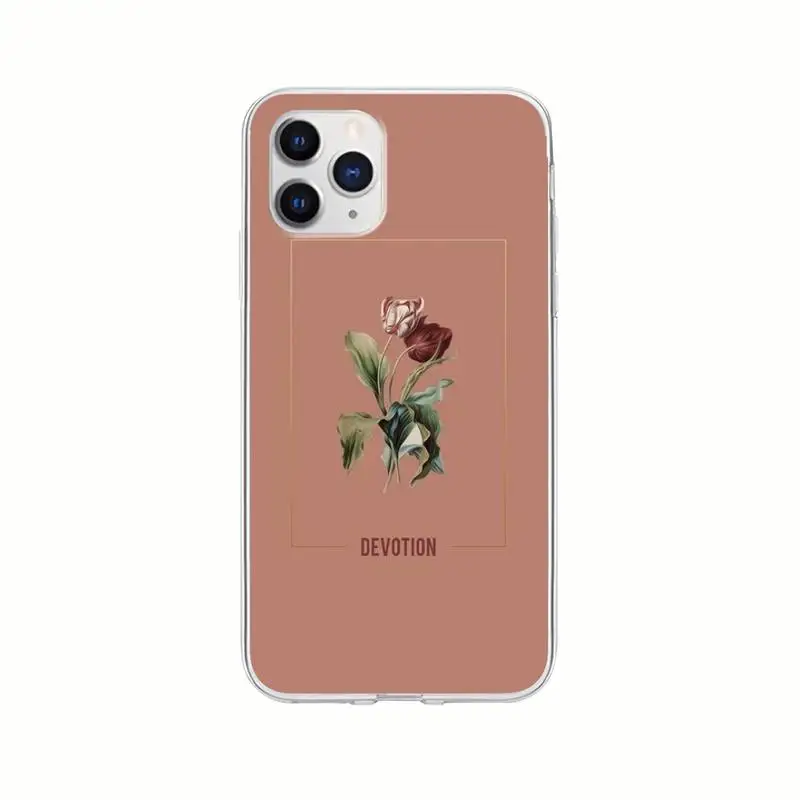 

Clear Simple Flower Transparent Mobile Phone Case Clear Cover For Samsung Galaxy A21S A71 S8 S9 S10 Plus Lite S20 Note 20 Ultra