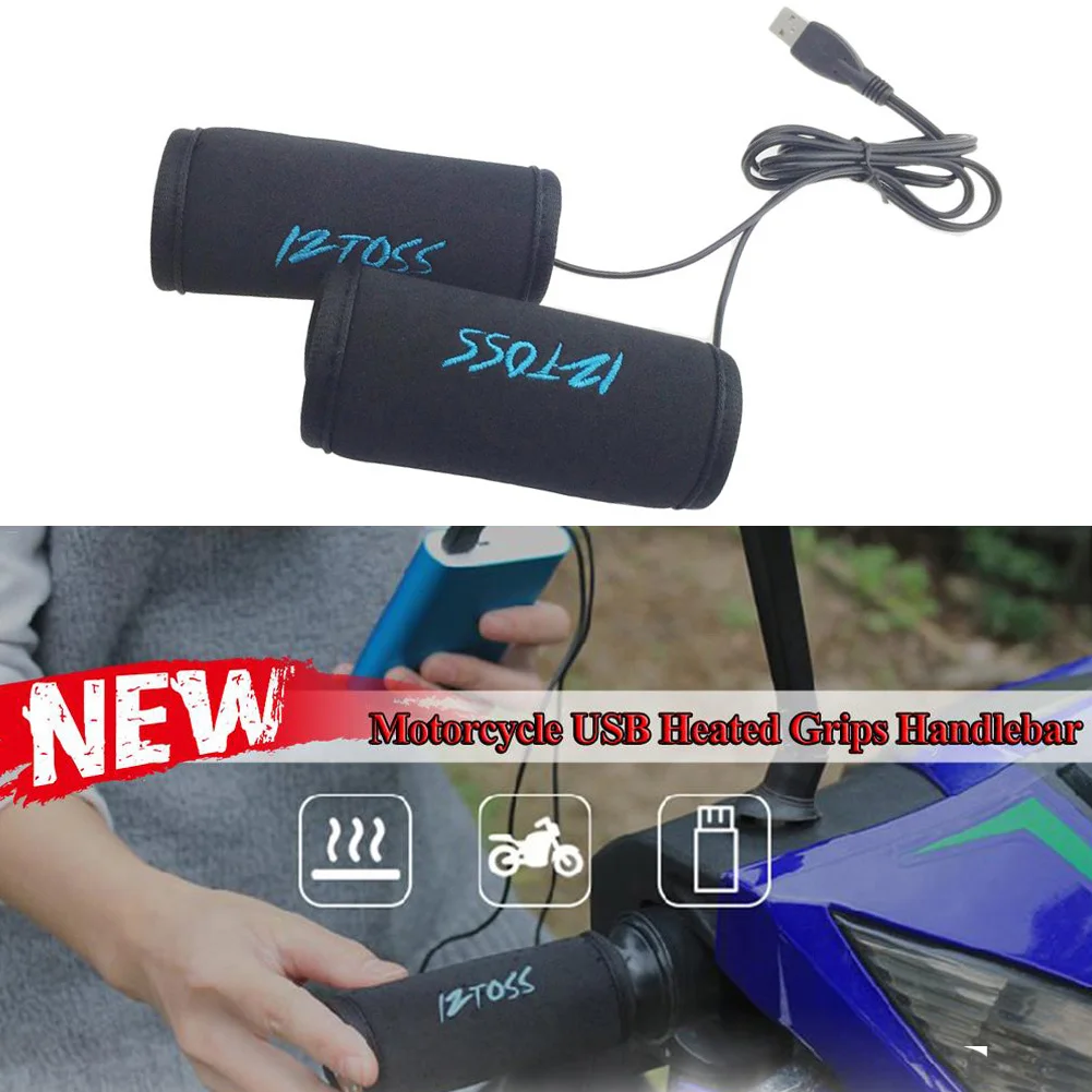 

Universal Motorcycle Handlebar Grip Electric Heating Handle Motorcycle Heated Handgrips with Temperature Control Handle Grip