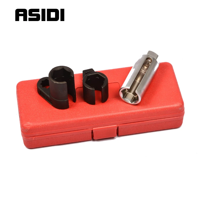 

3Pc 1/2 & 3/8 Drive Auto Car 7/8" 22 mm O2 Oxygen Sensor Socket Wrench Tool Set PT1087