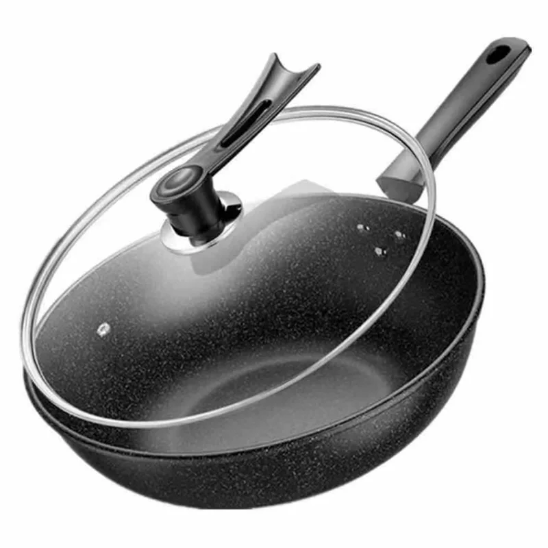 

pots pan Vacuum pot medical stone pot health pot selenium-rich health smokeless non-stick flat bottom Wujin pot