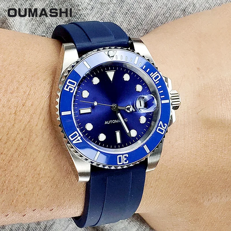 Роскошные Брендовые мужские механические часы SUB MARINER с автоматическим