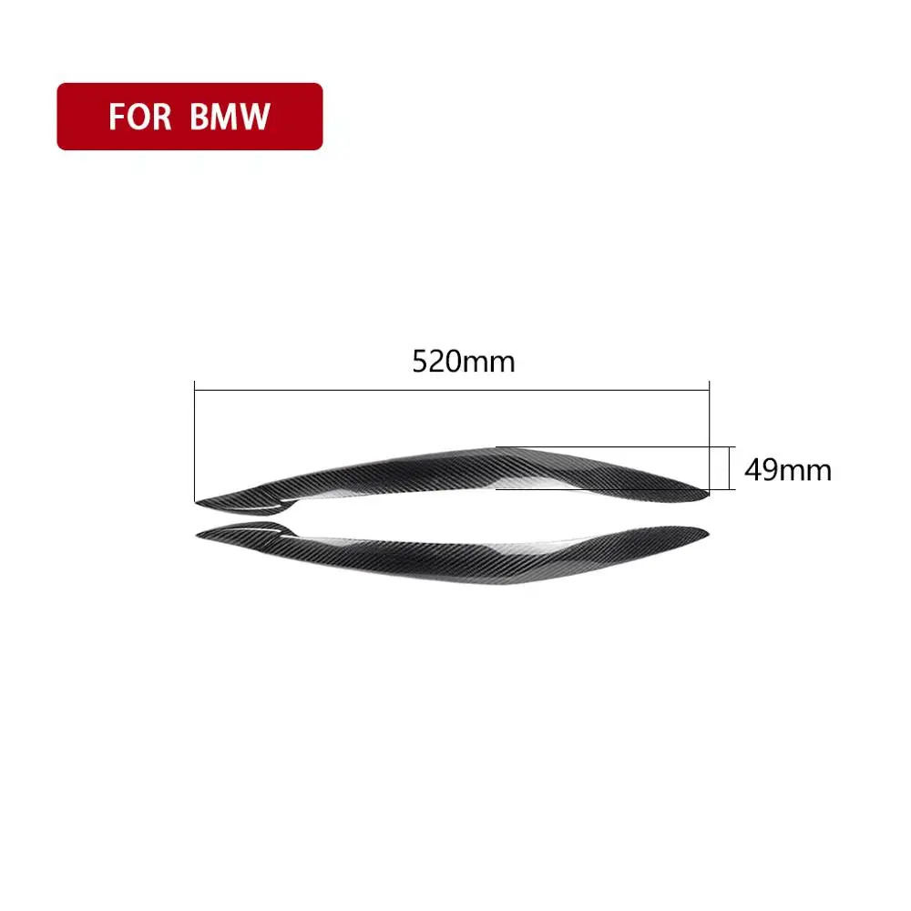 Пара автомобильных фар из углеродного волокна крышка для бровей декоративные