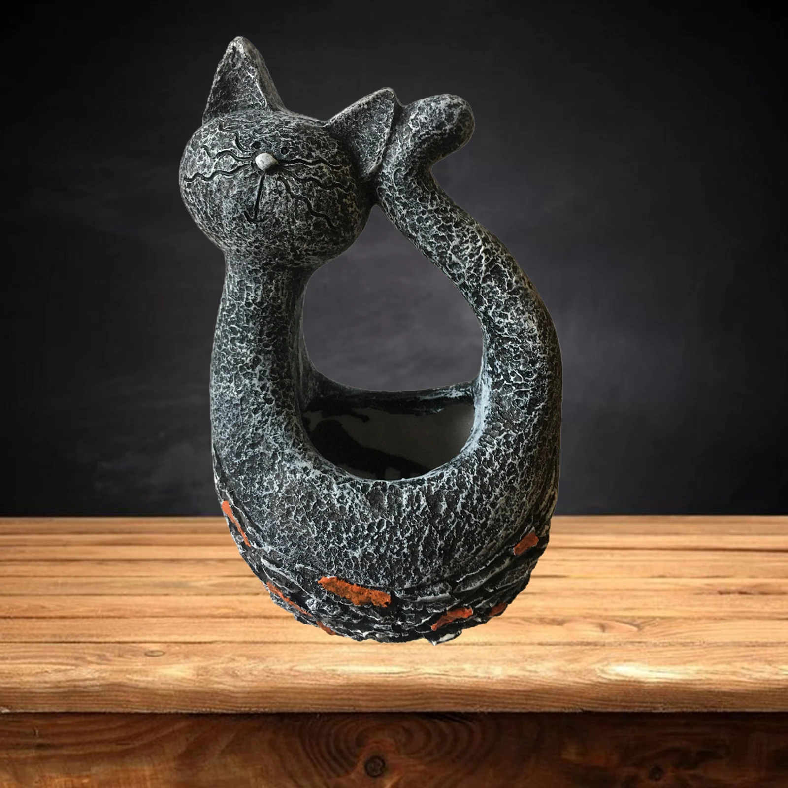 

Resin Flower Pot Succulent Bonsai Container Garden Office Indoor Decor