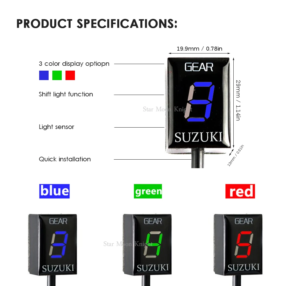 Индикатор скорости передачи передач для мотоцикла Suzuki V открытый DL650 DL1000 GSF1250| |